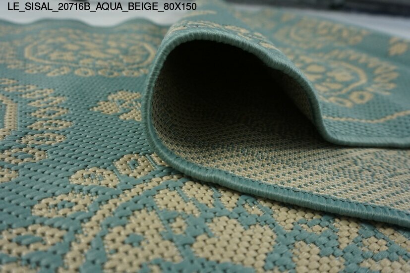 le_sisal_20716b_aqua_beige_80x150
