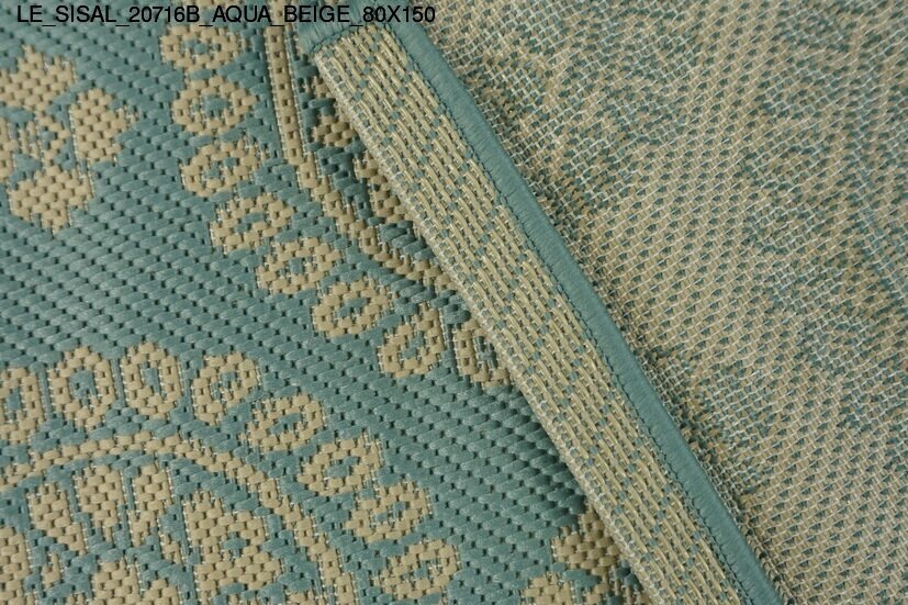 le_sisal_20716b_aqua_beige_80x150